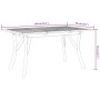 Solid acacia wood garden table 150x90x75 cm by vidaXL, Garden tables - Ref: Foro24-363308, Price: 260,88 €, Discount: %