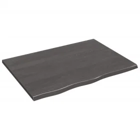 Estante de pared madera roble tratada marrón oscuro 80x60x2 cm by vidaXL, Shelves and shelves - Ref: Foro24-363791, Price: 31...