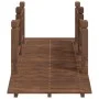 Garden bridge with fir wood railings 150x67x56cm by vidaXL, garden bridges - Ref: Foro24-363360, Price: 193,25 €, Discount: %