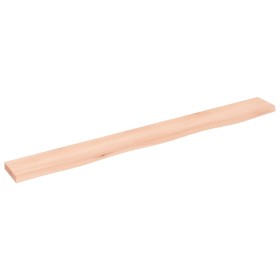 Estante de pared madera maciza de roble sin tratar 100x10x2 cm de vidaXL, Estantes y estanterías - Ref: Foro24-363554, Precio...
