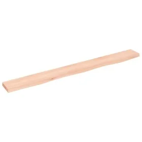 Solid untreated oak wood wall shelf 100x10x2 cm by vidaXL, Shelves and shelves - Ref: Foro24-363554, Price: 22,42 €, Discount: %