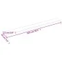 Wandregal Eiche massiv unbehandelt 100x10x2 cm von vidaXL, Regale und Regale - Ref: Foro24-363554, Preis: 22,42 €, Rabatt: %