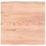 Treated oak wood table board with natural edge, 60x60x2 cm. by vidaXL, Table tops - Ref: Foro24-363935, Price: 62,06 €, Disco...