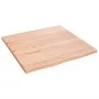 Treated oak wood table board with natural edge, 60x60x2 cm. by vidaXL, Table tops - Ref: Foro24-363935, Price: 62,06 €, Disco...