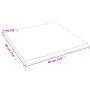 Treated oak wood table board with natural edge, 60x60x2 cm. by vidaXL, Table tops - Ref: Foro24-363935, Price: 63,23 €, Disco...