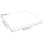 Treated oak wood table board with natural edge, 60x60x2 cm. by vidaXL, Table tops - Ref: Foro24-363935, Price: 62,06 €, Disco...
