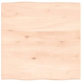 Solid oak wood table top with natural edge 60x60x2 cm by vidaXL, Table tops - Ref: Foro24-363869, Price: 37,12 €, Discount: %