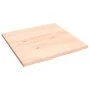 Solid oak wood table top with natural edge 60x60x2 cm by vidaXL, Table tops - Ref: Foro24-363869, Price: 37,12 €, Discount: %
