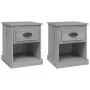 Nachttische 2 Stück graues Sperrholz 39x39x47,5 cm von vidaXL, Nachttische - Ref: Foro24-816141, Preis: 56,97 €, Rabatt: %