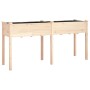 Planter with solid fir wood lining 161x45x76 cm by vidaXL, Pots and planters - Ref: Foro24-364236, Price: 118,94 €, Discount: %