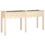 Planter with solid fir wood lining 161x45x76 cm by vidaXL, Pots and planters - Ref: Foro24-364236, Price: 116,72 €, Discount: %