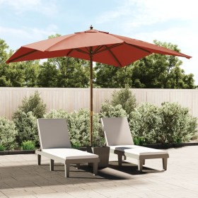 Sonnenschirm mit Stange aus Terrakottaholz 300x300x273cm von vidaXL, Sonnenschirme - Ref: Foro24-363196, Preis: 94,21 €, Raba...