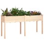 Planter with solid fir wood lining 161x45x76 cm by vidaXL, Pots and planters - Ref: Foro24-364236, Price: 118,94 €, Discount: %