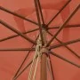 Garden umbrella with terracotta wooden pole 300x300x273cm by vidaXL, Umbrellas - Ref: Foro24-363196, Price: 94,21 €, Discount: %