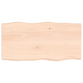 Solid wood table top natural edge 100x50x(2-6) cm by vidaXL, Table tops - Ref: Foro24-363886, Price: 56,87 €, Discount: %