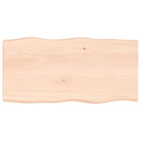 Tablero de mesa madera maciza borde natural 100x50x(2-6) cm