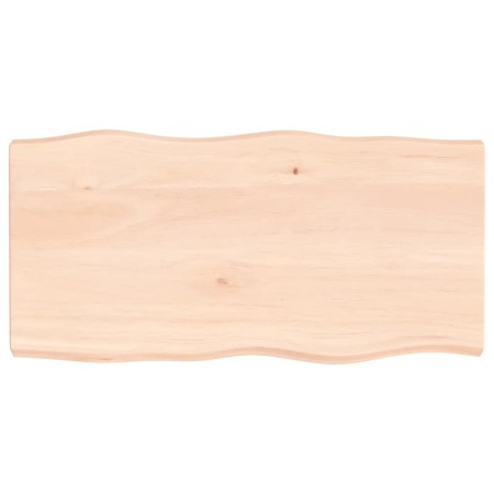Solid wood table top natural edge 100x50x(2-6) cm by vidaXL, Table tops - Ref: Foro24-363886, Price: 56,87 €, Discount: %