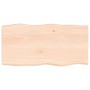 Solid wood table top natural edge 100x50x(2-6) cm by vidaXL, Table tops - Ref: Foro24-363886, Price: 56,87 €, Discount: %