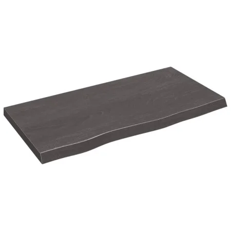 Wandregal aus dunkelbraun behandeltem Eichenholz, 80x40x(2-4) cm von vidaXL, Regale und Regale - Ref: Foro24-363786, Preis: 6...