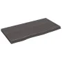 Wandregal aus dunkelbraun behandeltem Eichenholz, 80x40x(2-4) cm von vidaXL, Regale und Regale - Ref: Foro24-363786, Preis: 6...