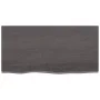 Wandregal aus dunkelbraun behandeltem Eichenholz, 80x40x(2-4) cm von vidaXL, Regale und Regale - Ref: Foro24-363786, Preis: 6...