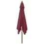 Burgunderroter Gartenschirm mit Holzstange, 300 x 300 x 273 cm von vidaXL, Sonnenschirme - Ref: Foro24-363195, Preis: 82,05 €...