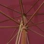 Burgundy red wooden pole garden umbrella 300x300x273 cm by vidaXL, Umbrellas - Ref: Foro24-363195, Price: 81,75 €, Discount: %