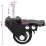 Ruedas para macetero 4 uds hierro negro 8x3,5x8 cm de vidaXL, Maceteros y jardineras - Ref: Foro24-364281, Precio: 12,25 €, D...