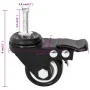 Ruedas para macetero 4 uds hierro negro 8x3,5x8 cm de vidaXL, Maceteros y jardineras - Ref: Foro24-364281, Precio: 13,16 €, D...