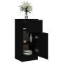 Schwarzes Sperrholz-Sideboard 30x30x70 cm von vidaXL, Sideboards - Ref: Foro24-811117, Preis: 56,94 €, Rabatt: %