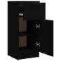 Schwarzes Sperrholz-Sideboard 30x30x70 cm von vidaXL, Sideboards - Ref: Foro24-811117, Preis: 56,08 €, Rabatt: %