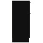 Aparador de madera contrachapada negro 30x30x70 cm de vidaXL, Aparadores - Ref: Foro24-811117, Precio: 56,94 €, Descuento: %