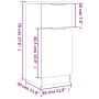 Aparador de madera contrachapada negro 30x30x70 cm de vidaXL, Aparadores - Ref: Foro24-811117, Precio: 56,94 €, Descuento: %