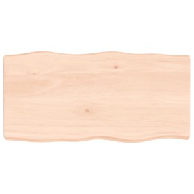 Solid wood table top natural edge 80x40x(2-6) cm by vidaXL, Table tops - Ref: Foro24-363874, Price: 62,58 €, Discount: %