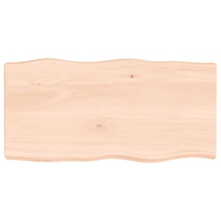 Solid wood table top natural edge 80x40x(2-6) cm by vidaXL, Table tops - Ref: Foro24-363874, Price: 62,58 €, Discount: %