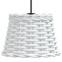 White wicker ceiling lamp shade Ø20x15 cm by vidaXL, Lampshades - Ref: Foro24-364365, Price: 15,67 €, Discount: %