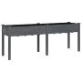 Planter with solid gray fir wood lining 203x53x76 cm by vidaXL, Pots and planters - Ref: Foro24-364241, Price: 112,47 €, Disc...