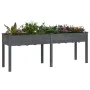 Planter with solid gray fir wood lining 203x53x76 cm by vidaXL, Pots and planters - Ref: Foro24-364241, Price: 115,06 €, Disc...