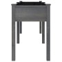 Planter with solid gray fir wood lining 203x53x76 cm by vidaXL, Pots and planters - Ref: Foro24-364241, Price: 112,47 €, Disc...