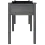 Planter with solid gray fir wood lining 203x53x76 cm by vidaXL, Pots and planters - Ref: Foro24-364241, Price: 115,06 €, Disc...
