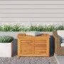 Garden storage box with solid teak bag 90x50x58 cm by vidaXL, Outdoor storage boxes - Ref: Foro24-363270, Price: 239,69 €, Di...