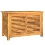 Garden storage box with solid teak bag 90x50x58 cm by vidaXL, Outdoor storage boxes - Ref: Foro24-363270, Price: 239,69 €, Di...