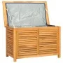 Garden storage box with solid teak bag 90x50x58 cm by vidaXL, Outdoor storage boxes - Ref: Foro24-363270, Price: 239,69 €, Di...