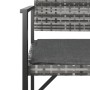 2-seater garden bench with gray synthetic rattan cushion by vidaXL, garden benches - Ref: Foro24-364120, Price: 58,78 €, Disc...