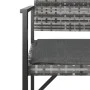 2-seater garden bench with gray synthetic rattan cushion by vidaXL, garden benches - Ref: Foro24-364120, Price: 57,74 €, Disc...