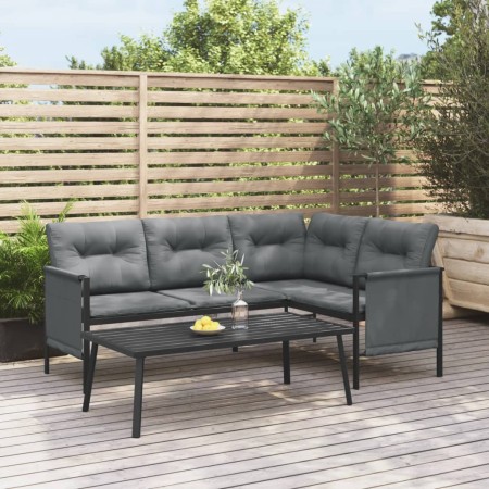 Anthrazitgrauer Garten-Couchtisch aus Stahl, 110 x 55 x 35 cm von vidaXL, Gartensets - Ref: Foro24-362813, Preis: 92,77 €, Ra...