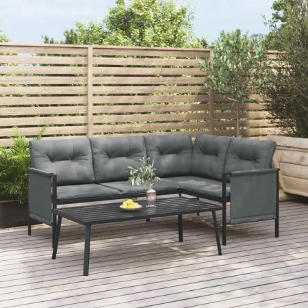 Mesa de centro para jardín acero gris antracita 110x55x35 cm de vidaXL, Conjuntos de jardín - Ref: Foro24-362813, Precio: 91,...