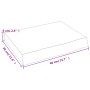Wandregal aus unbehandeltem massivem Eichenholz, 40 x 30 x (2–6) cm von vidaXL, Regale und Regale - Ref: Foro24-363508, Preis...