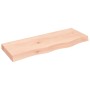 Untreated solid oak wood wall shelf 80x30x(2-6) cm by vidaXL, Shelves and shelves - Ref: Foro24-363544, Price: 54,18 €, Disco...