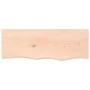 Untreated solid oak wood wall shelf 80x30x(2-6) cm by vidaXL, Shelves and shelves - Ref: Foro24-363544, Price: 53,36 €, Disco...